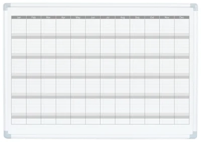 Bela tabla godišnji planer magnetna, 60x90