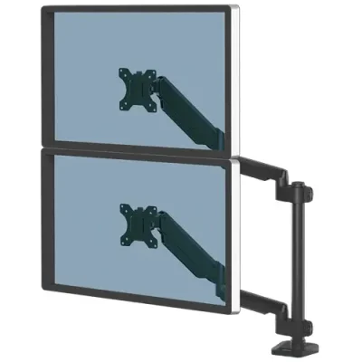 Platinum Series vertikalni dual monitor arm – crni