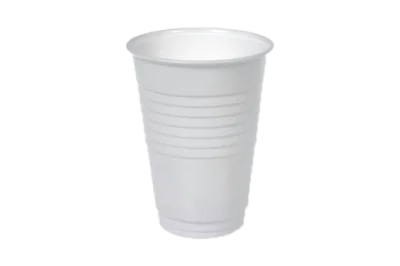 ČAŠA PVC 0,2l BELE BOJE, JEDNOKRATNA