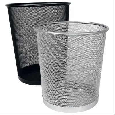 Korpa za papir 18L metalna žica fi-23;29,5x34cm Fornax 502 crna