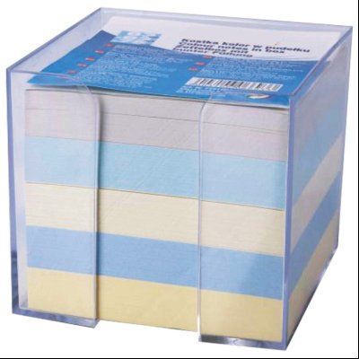 Blok kocka pvc 8,6x8,6cm+papir boja pastel Donau 7491001-99