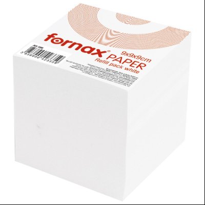 Papir za kocku 9x9x9cm Fornax 884 beli