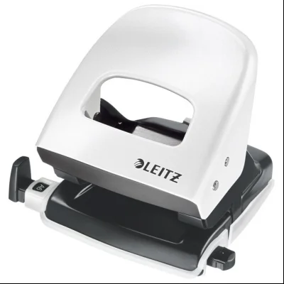 Bušač 2 rupe do 30 listova NeXXt Leitz 50082001 metalik beli blister
