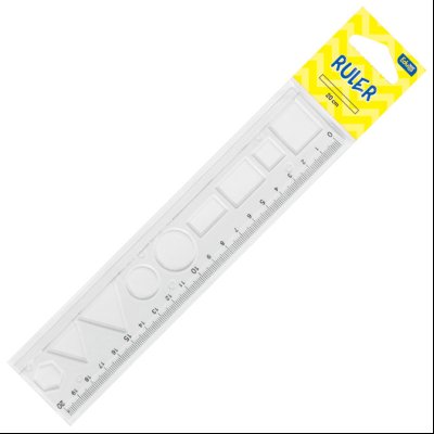 Lenjir pvc 20cmx4,5cm sa geometrijskim telima Educa 3969 blister