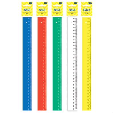 Lenjir pvc 30cm u boji Educa 3985 sortirano blister