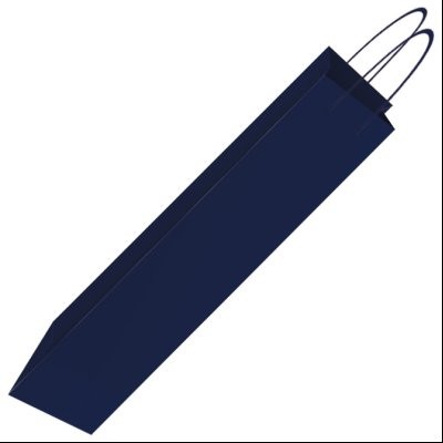 Kese ukrasne-flaša 13x40x8cm sjajne plastificirane Fornax plave