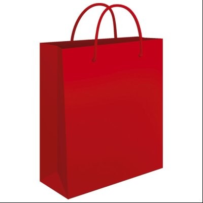 Kese ukrasne srednje 24x39x9cm sjajne plastificirane Fornax crvene