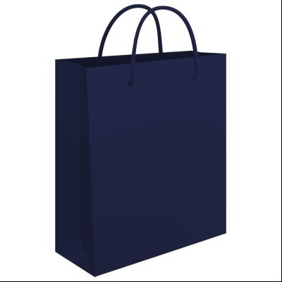 Kese ukrasne velike 34x39x10cm sjajne plastificirane Fornax plave