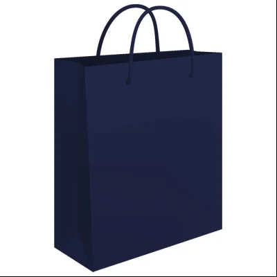Kese ukrasne velike 34x39x10cm sjajne plastificirane Fornax plave