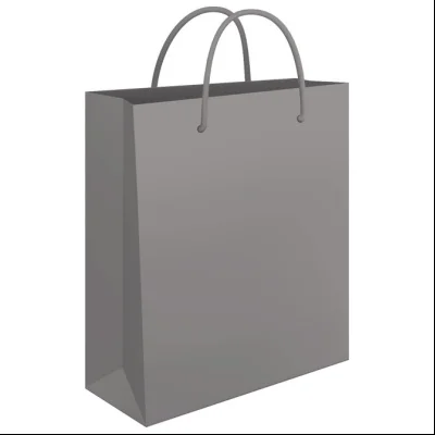 Kese ukrasne velike 34x39x10cm sjajne plastificirane Fornax srebrne