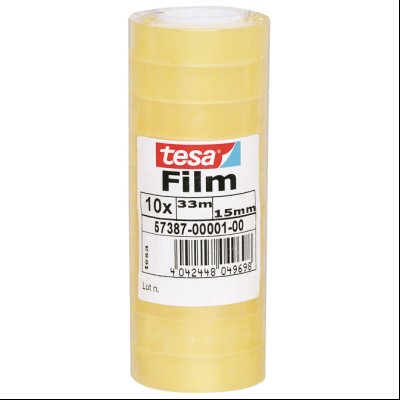 Traka lepljiva 15mm/33m pk10 Tesafilm Tesa 57387 providna
