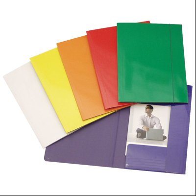 Fascikla klapna s gumicom karton plastificirana A4 Fornax 10434 plava