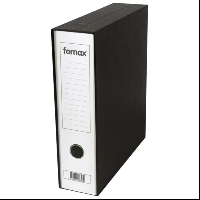 Registrator A4 široki u crnoj kutiji Prestige Fornax 13465 beli
