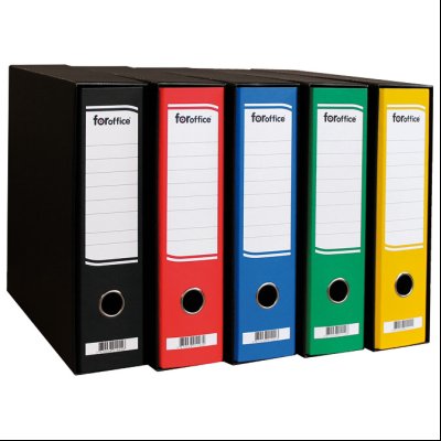 Registrator A4 široki u crnoj kutiji FORoffice 14579 crveni