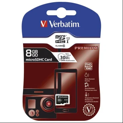 Kartica memorijska micro SDHC 8GB (class 10) Verbatim 44012 blister!!