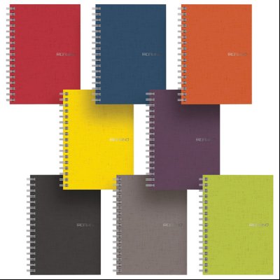 Sveska spirala A4 linije 70L 85g EcoQua Fabriano 11297316 crna