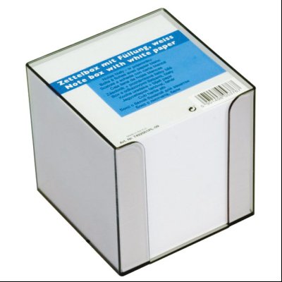 Blok kocka pvc 9,2x9,2cm+papir beli Donau 7492001PL-09