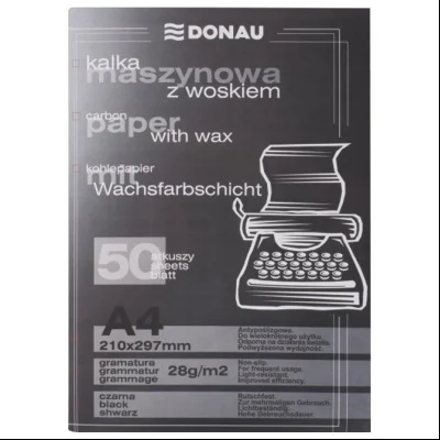 Indigo mašinski A4 pk50 Donau 1922950PL-01 crni