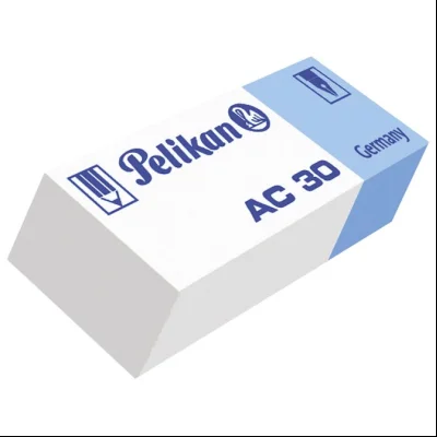 Gumica plastična AC30 Pelikan 606079 belo-plava