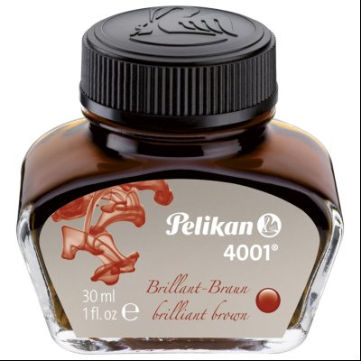 Tinta za nalivpero bočica 30ml 4001 Pelikan 311902 braon (brilliant brown)