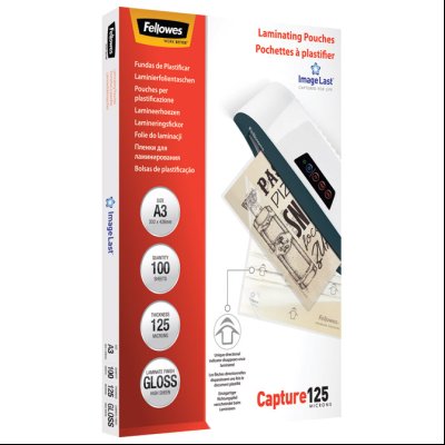 Folija za plastificiranje 125my A3 sjajna pk100 Fellowes 5307506