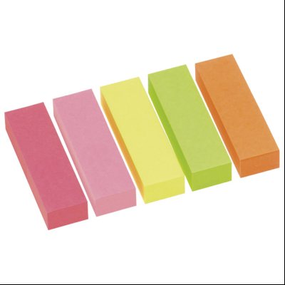 Blok samolepljiv  15x50mm 5x100L Info Notes 5679-39 neon-sortirano blister