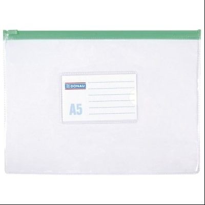 Fascikla zip A5 pvc Donau 1797001PL-00 providna