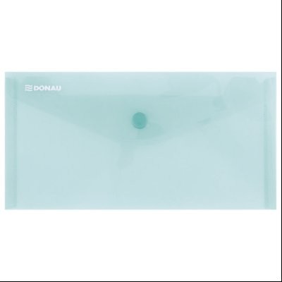 Fascikla koverta s dugmetom DL pp Donau 8548001PL-06 providno zelena