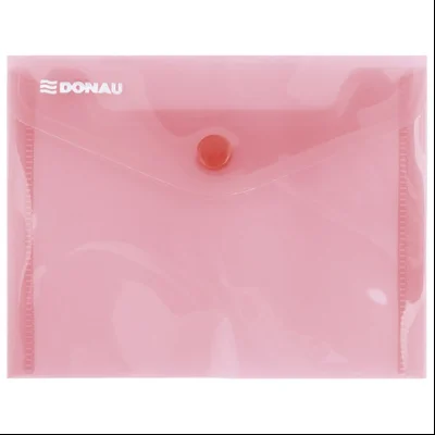 Fascikla koverta s dugmetom A6 pp Donau 8549001PL-04 providno crvena