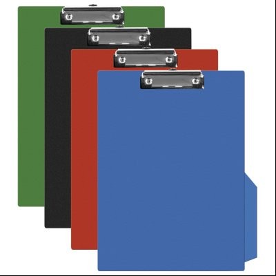 Podloga klip sa štipaljkom A4 kartonska pp Q-Connect Donau KF16593 sortirano