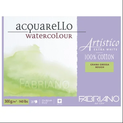 Blok Watercolour Artistico Extra Z.23x30,5cm 20L 300g (rough/grana grossa) Fabriano 19322330
