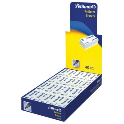 Gumica plastična AS40 Pelikan 606095 bela