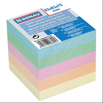 Papir za kocku 8,3x8,3x7,5cm Donau 8309000-99 5 pastel boja