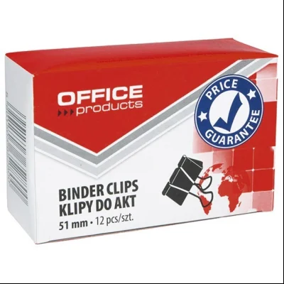 Štipaljke za papir 51mm pk12 Donau 18095119-05 crne