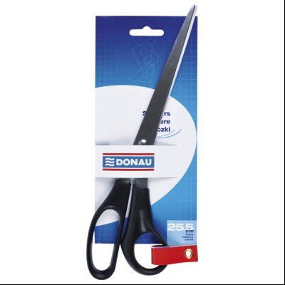 Makaze kancelarijske 25,5cm Donau 7921001PL-01 crne blister