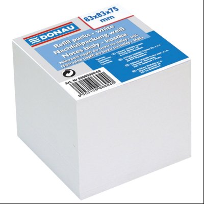 Papir za kocku 8,3x8,3x7,5cm Donau 8309000-09 beli
