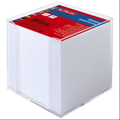 Blok kocka pvc 9x9x9cm+papir beli Herlitz 10410801
