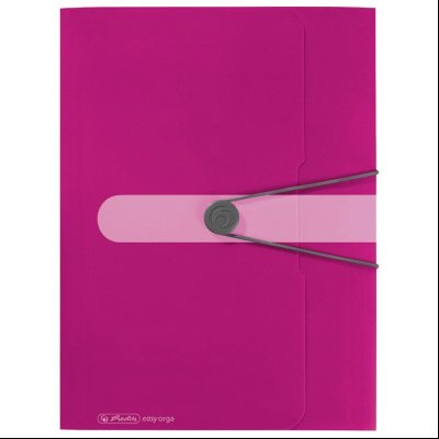 Fascikla klapna s gumicom pp A4 Herlitz 11216538 roze