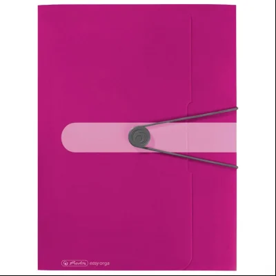 Fascikla klapna s gumicom pp A4 Herlitz 11216538 roze