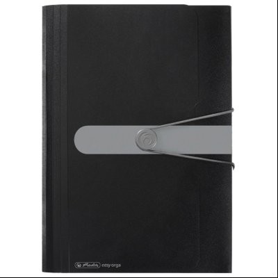 Mapa za kućni budžet 12 pregrada s gumicom A4 pp Herlitz 11208394 crna