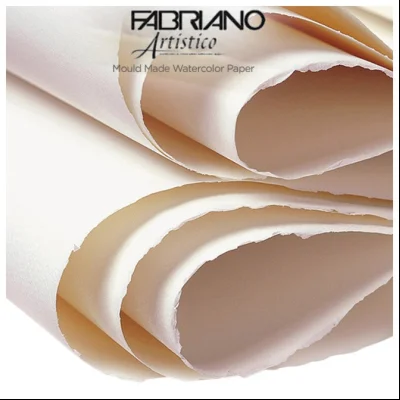 Papir Watercolour Artistico ExtraWh 56x76cm 640g (hot pressed/grana satinata) Fabriano 19210090