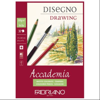 Blok Accademia Disegno Drawing 21x29,7cm 30L 200g Fabriano 41202129