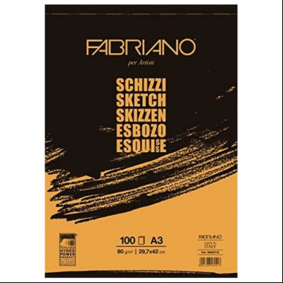 Blok Schizzi skicen crne korice A3 100L 90g Fabriano 57729742