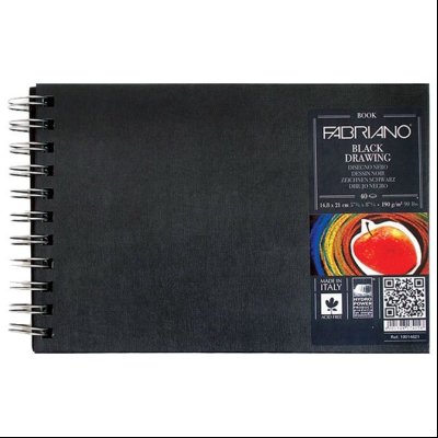 Blok Black Drawing book spirala 14,8x21cm 40L 190g (murillo nero) Fabriano 19014821