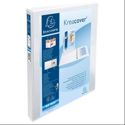 Mapa uložna 2D prstena-fi20/rikna-38mm (185 listova) A4 pp 3 folije Exacompta 51821E bela