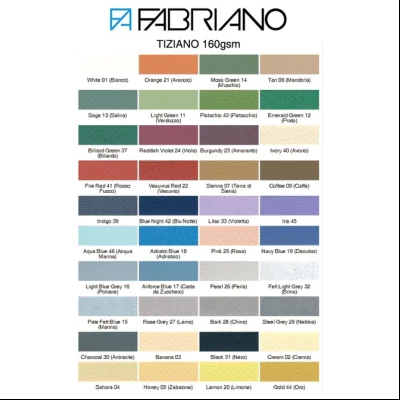Papir boja B1 160g Tiziano Fabriano 52811014 muschio