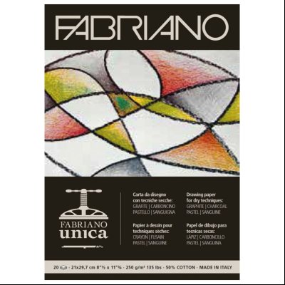 Blok Unica Pad 29,7x42cm  20L 250g Fabriano 19100384 beli