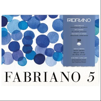Blok Fabriano 5 23x31cm 20L 300g (rough/grana grossa) Fabriano 19100262