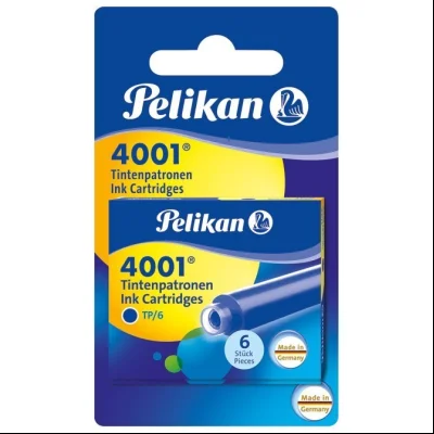 Tinta za nalivpero patrone kratke pk12 4001 Pelikan 330795 plava (royal blue) blister