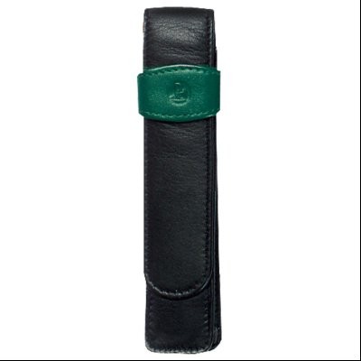Futrola kožna za 1 olovku TG12 Pelikan 923524 crno-zelena
